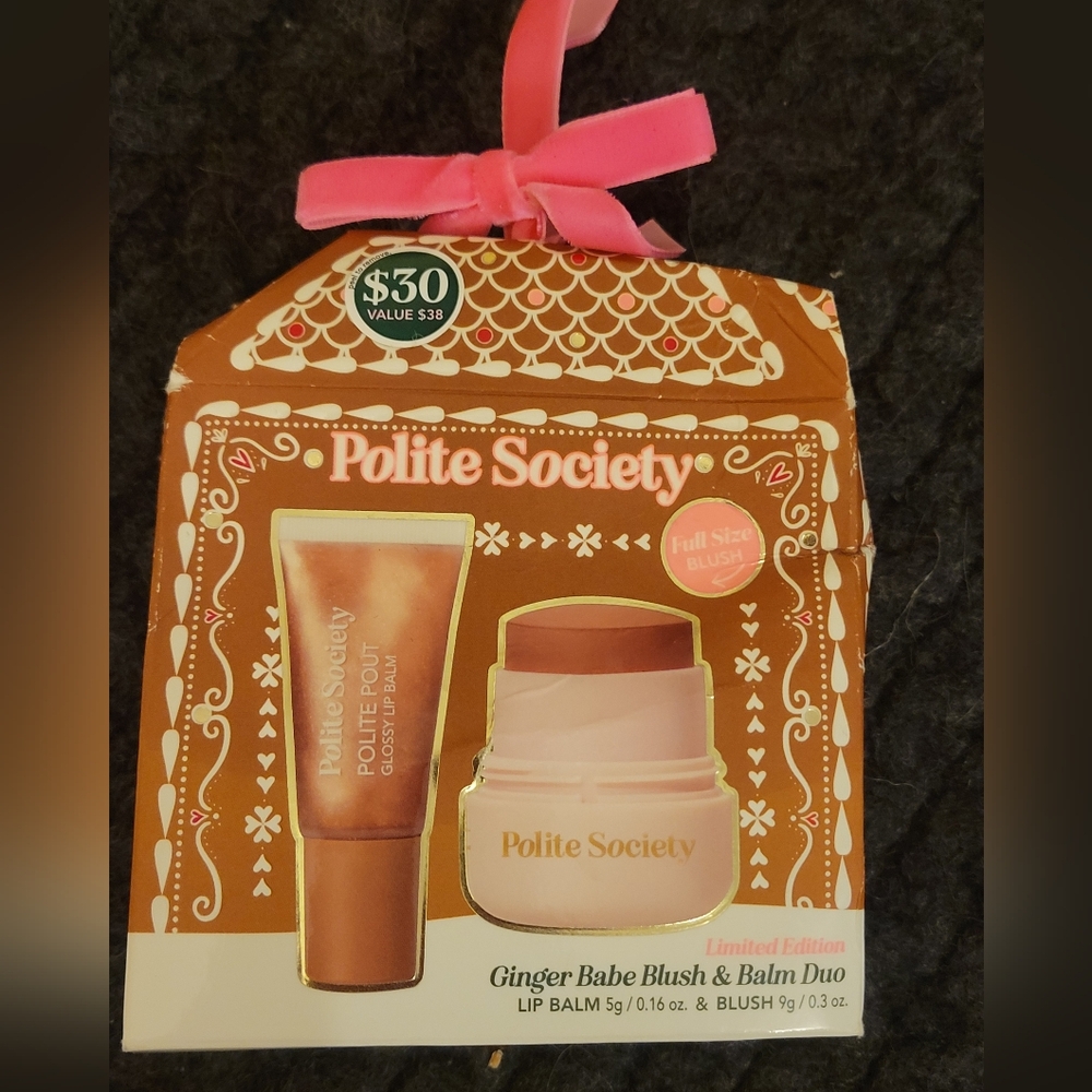 Polite Society Ginger Babe Blush & Balm Duo - Limited Edition Christmas Colors